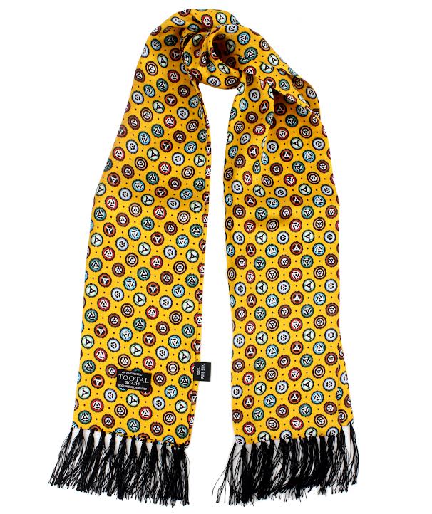 Tootal Mens Retro Geo Print 100% Silk Scarves
