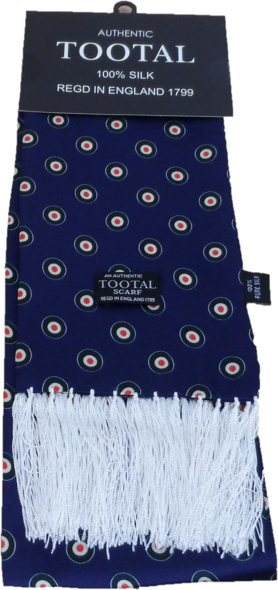 Tootal Mens Target Retro 100% Silk Scarf