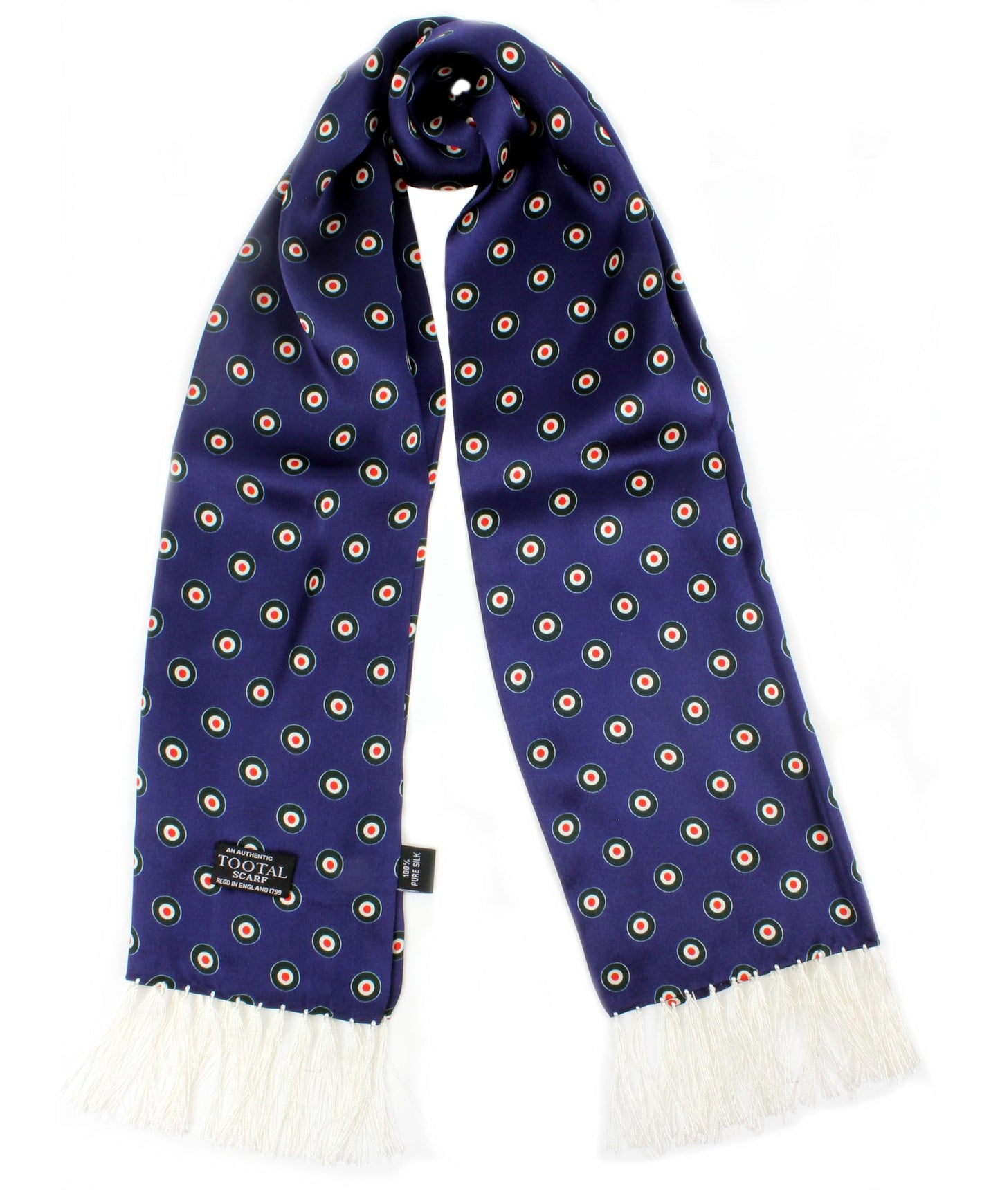Tootal Mens Target Retro 100% Silk Scarf