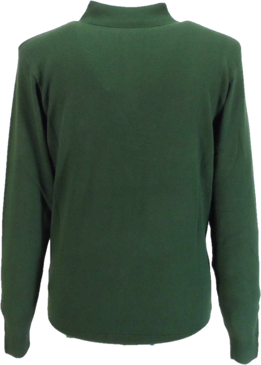 Gabicci Vintage Forest Green Stripe Knitted Polo
