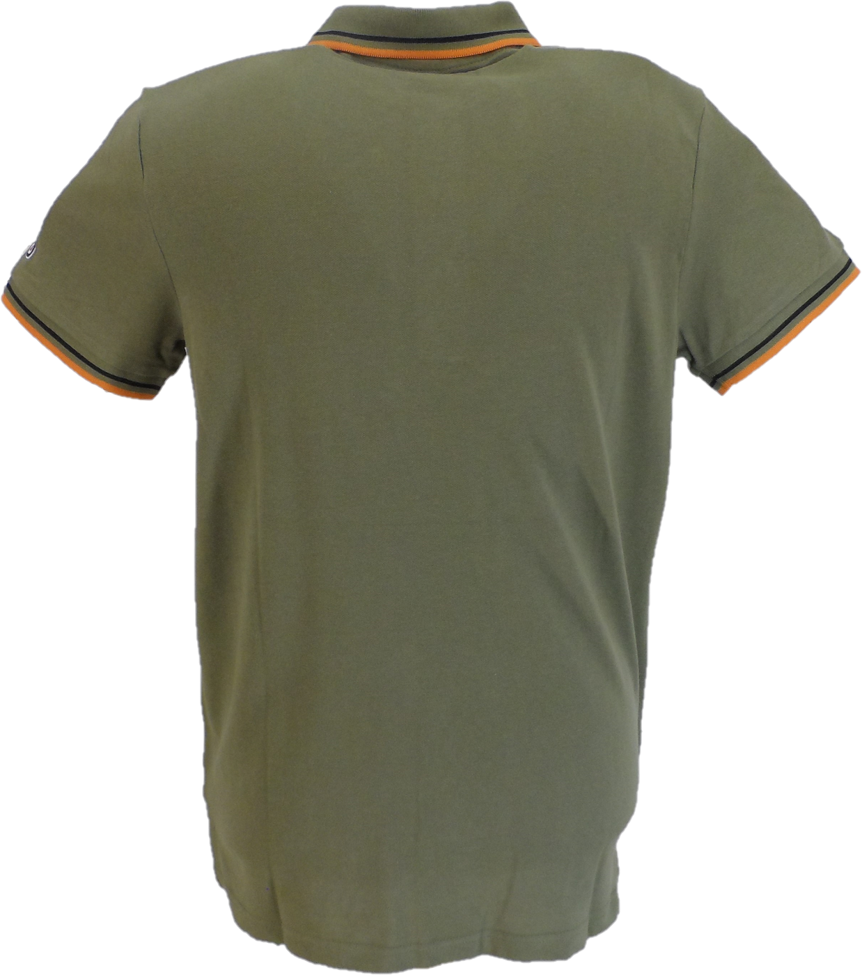 Lambretta Khaki/Black/Marmalade Retro Target Logo 100% Cotton Polo Shirts