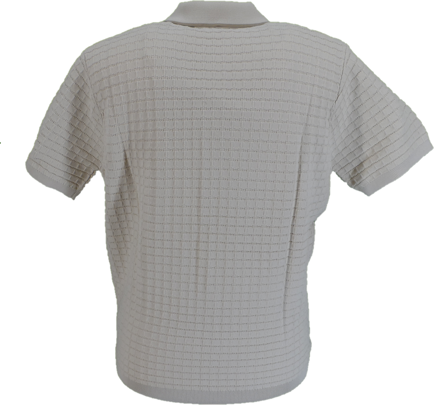 Gabicci Mens Linen Beige Archive Roy Knitted Polo Shirt