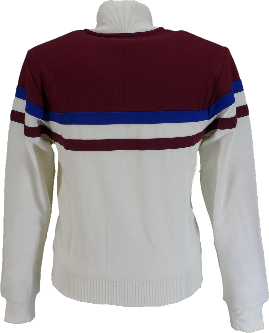 Trojan Mens Ecru Panel Stripe Track Tops