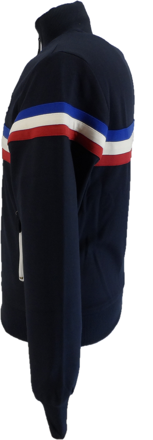 Trojan Mens Navy Blue 3 Stripe Track Tops