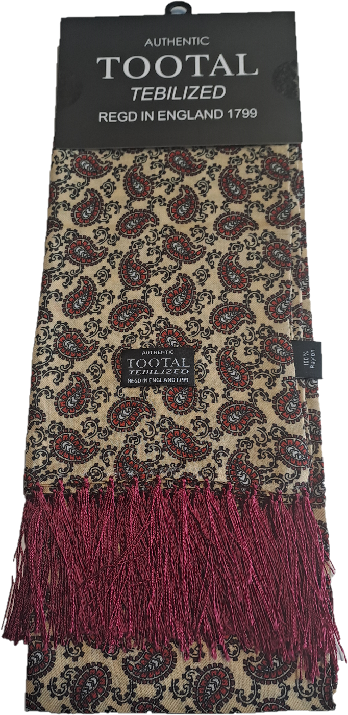 Tootal Mens Tebilized 100% Rayon Printed Scarf