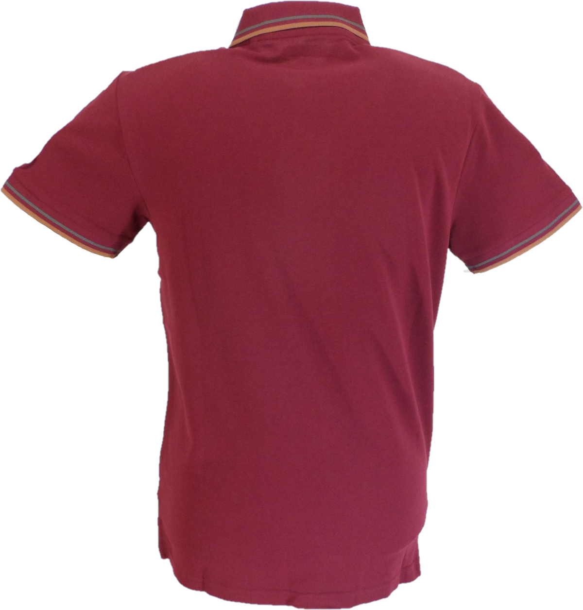 Lambretta Burgundy Retro Target Logo 100% Cotton Polo Shirts