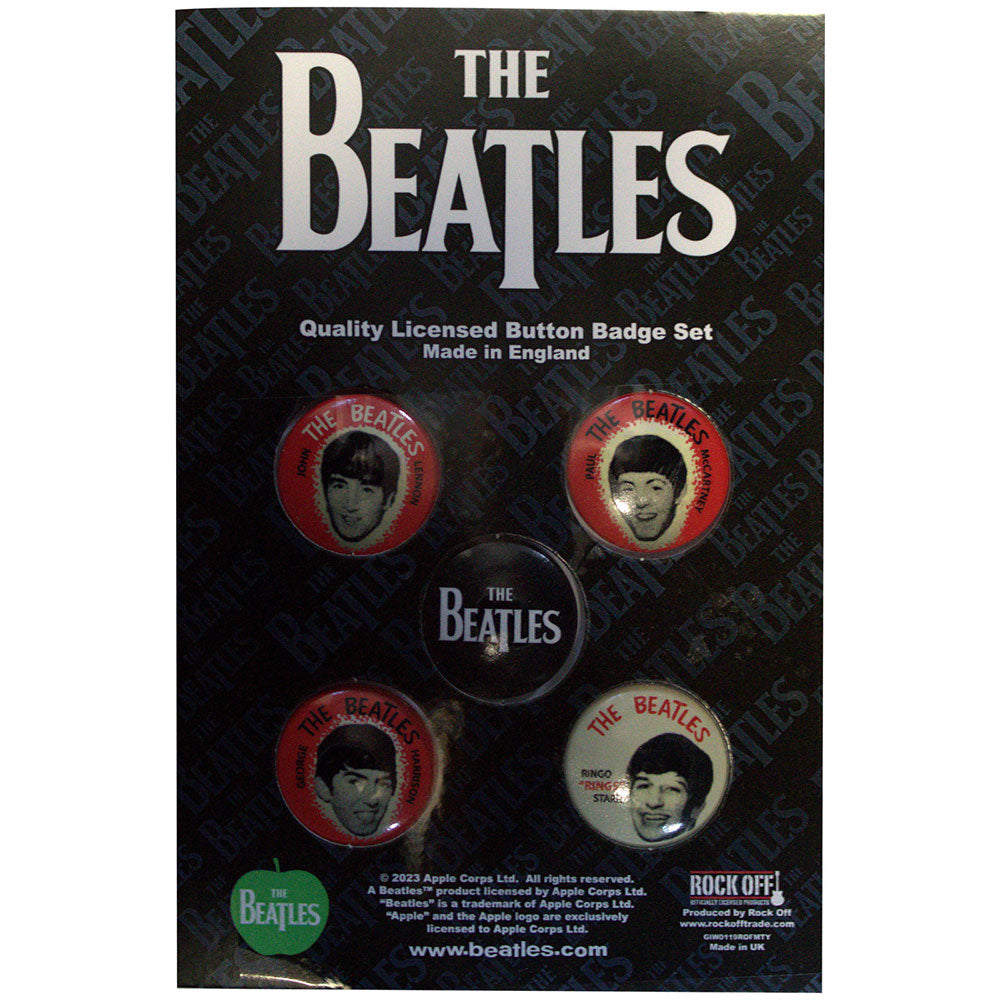 The Beatles 5 Badges Sets