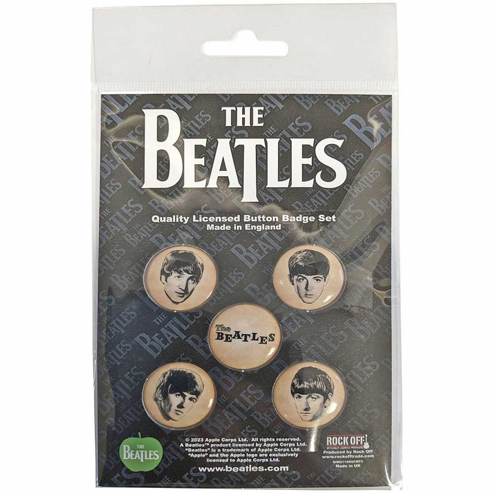 The Beatles 5 Badges Sets