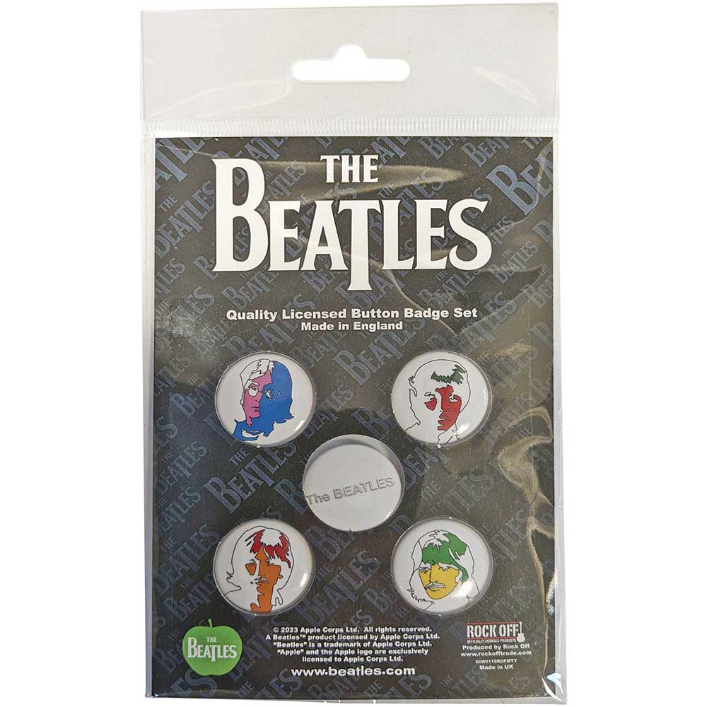 The Beatles 5 Badges Sets