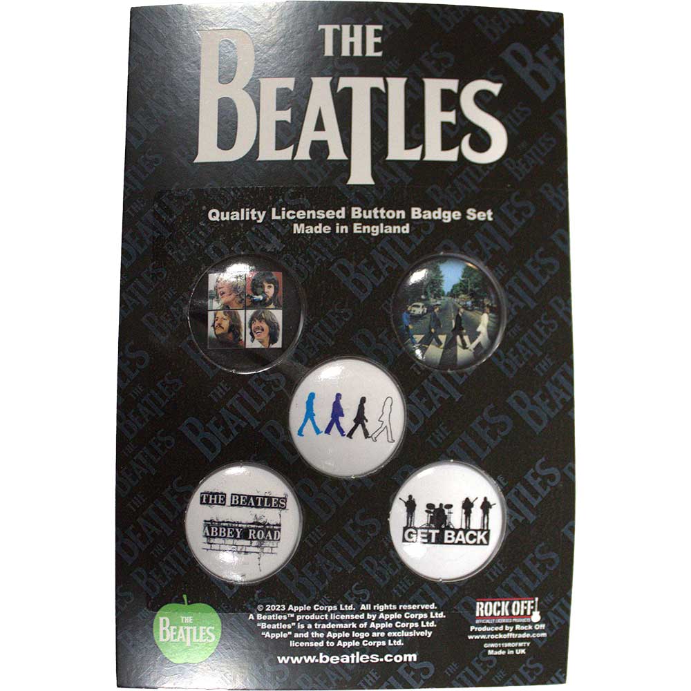 The Beatles 5 Badges Sets