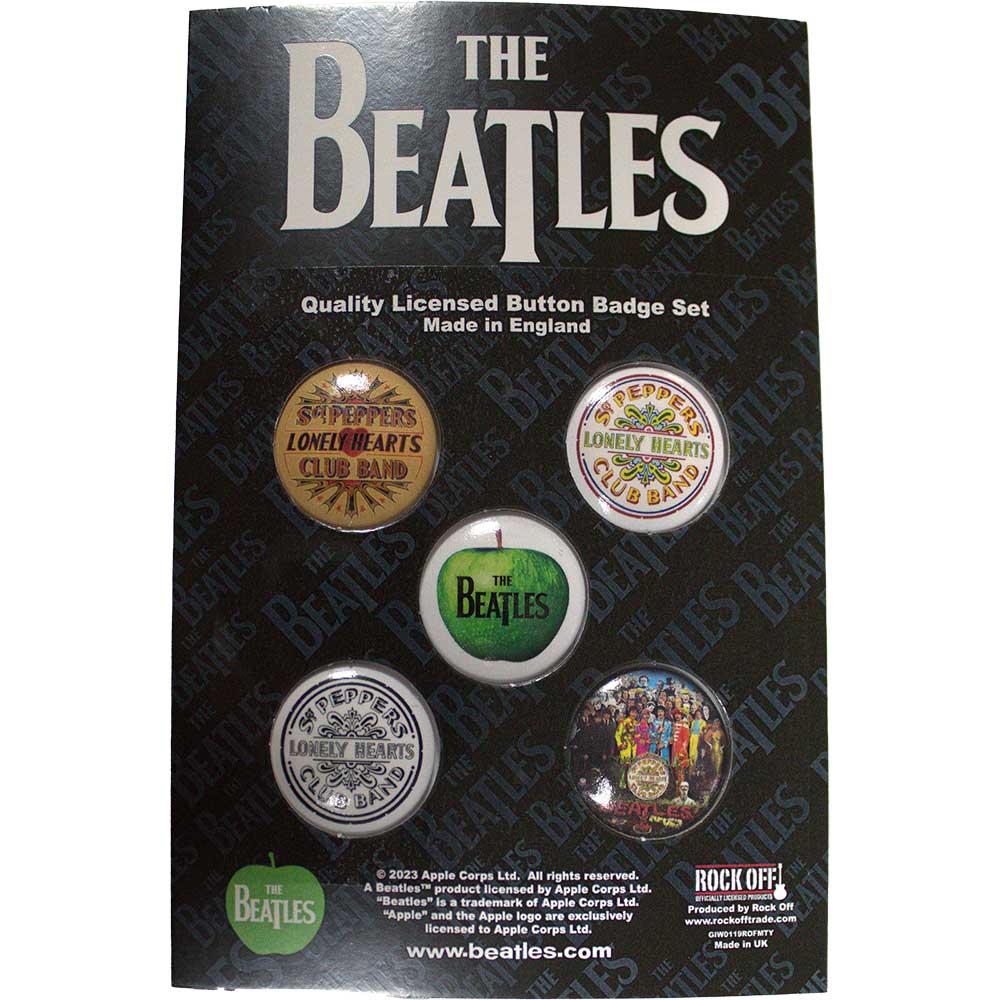The Beatles 5 Badges Sets