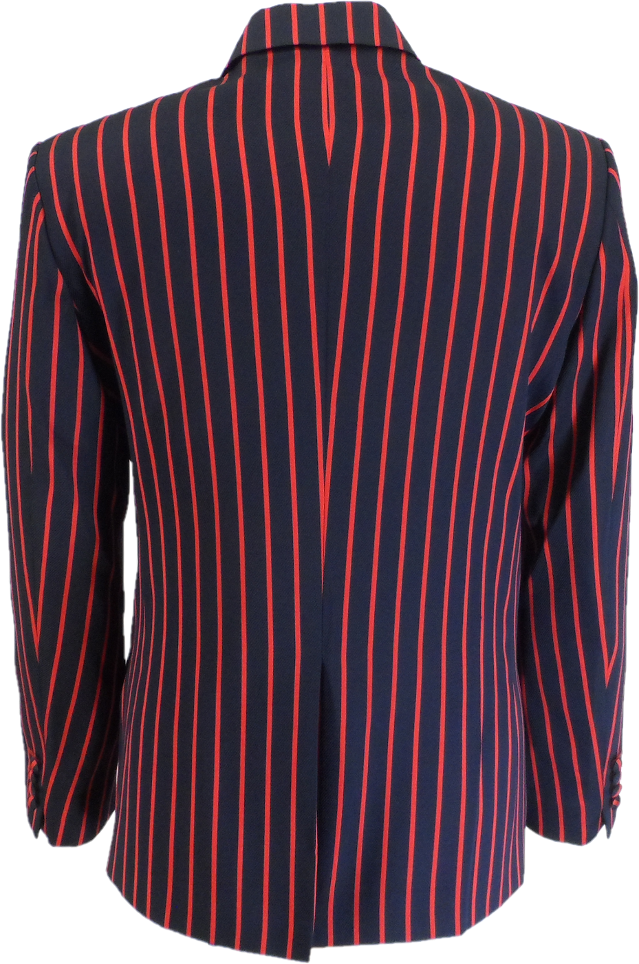 Mens Classic Retro Navy Blue/Red Boating Blazer Jacket