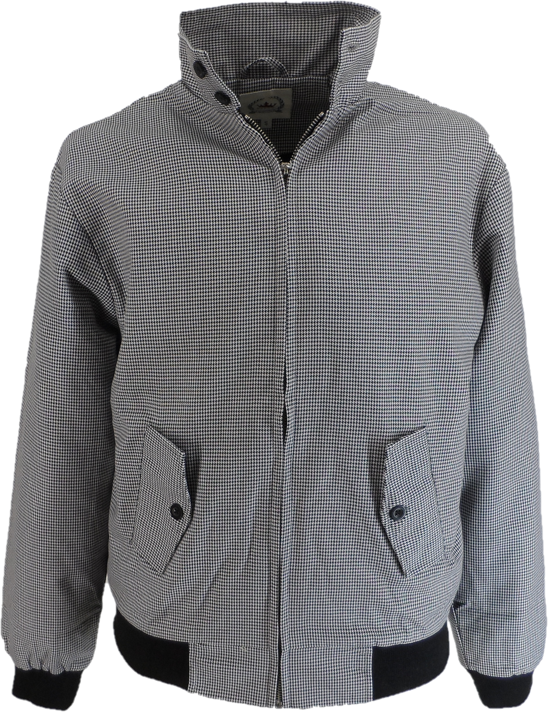 Relco Mens Dogtooth Harrington Jacket