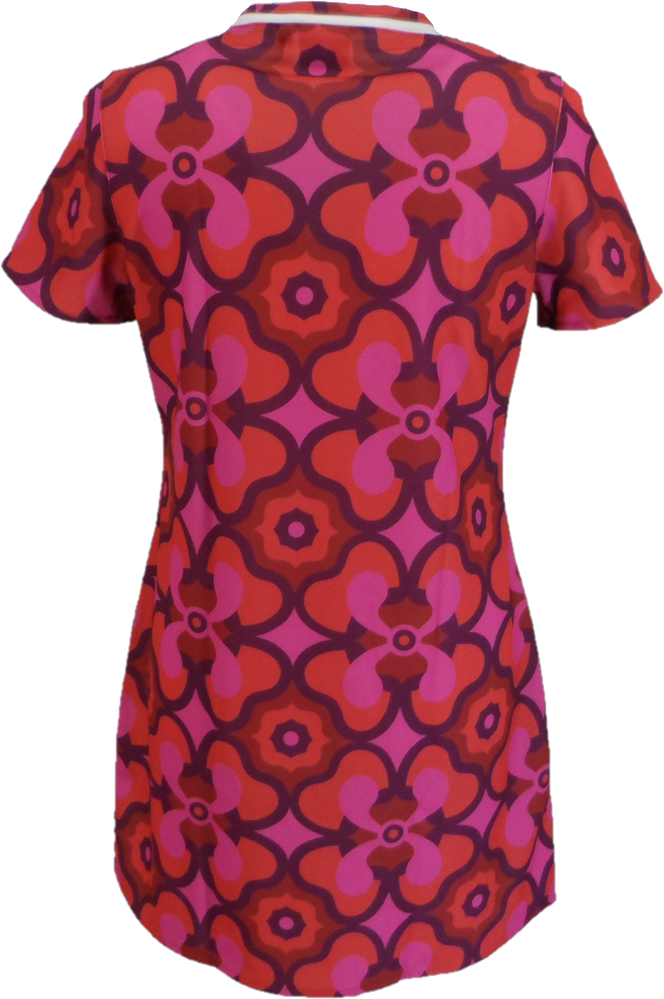 LHM Ladies 60s Retro Mod Vintage Pink Mini Dress