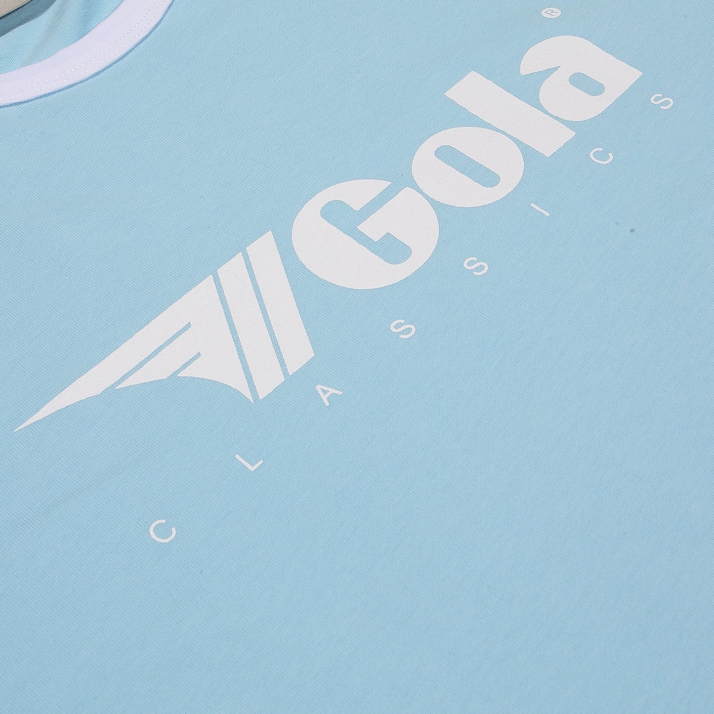 Gola Mens Sky Blue/White Retro Ringer T Shirt