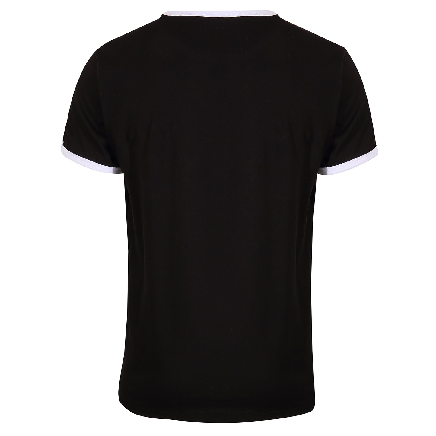 Gola Mens Black Taped Retro Ringer T Shirt