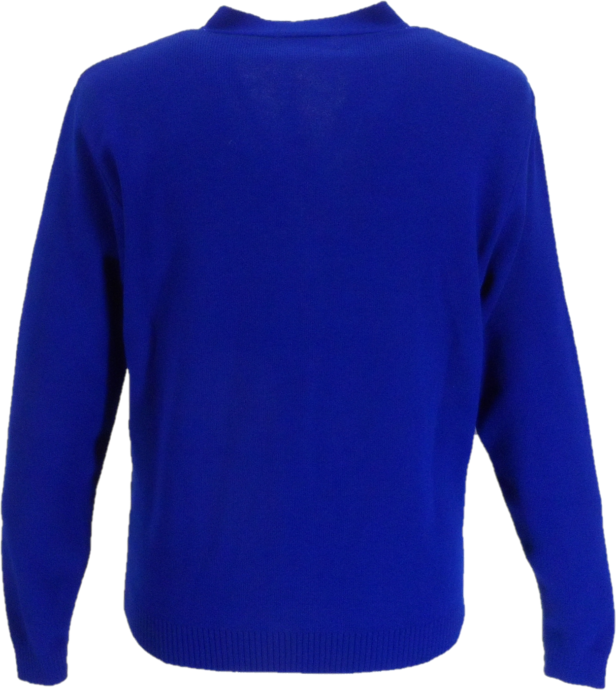 Mazeys Mens Classic Retro Blue Striped Cardigan