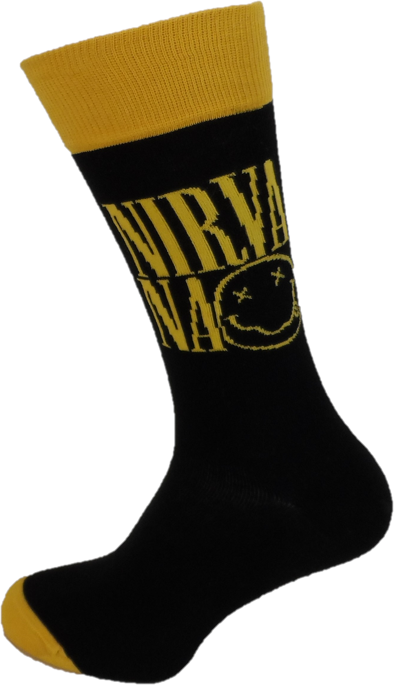 Mens Officially Licensed Nirvana Socks