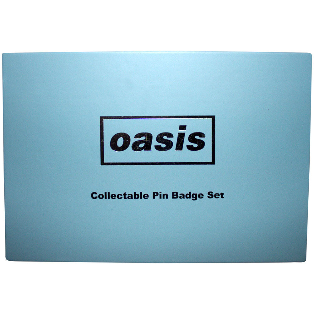 Official licensed Oasis Metal Pin 6 Badge Set