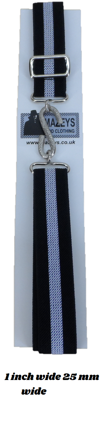 Retro Unisex 70s 1 Inch Wide Striped Elastic Snake Belts