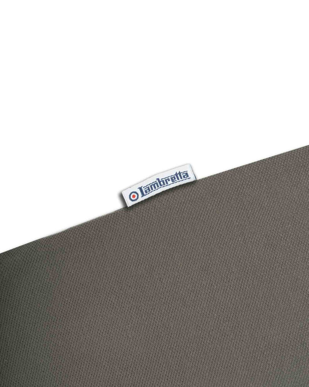 Lambretta Mens Steel Grey Checkerboard Collar Polo Shirts