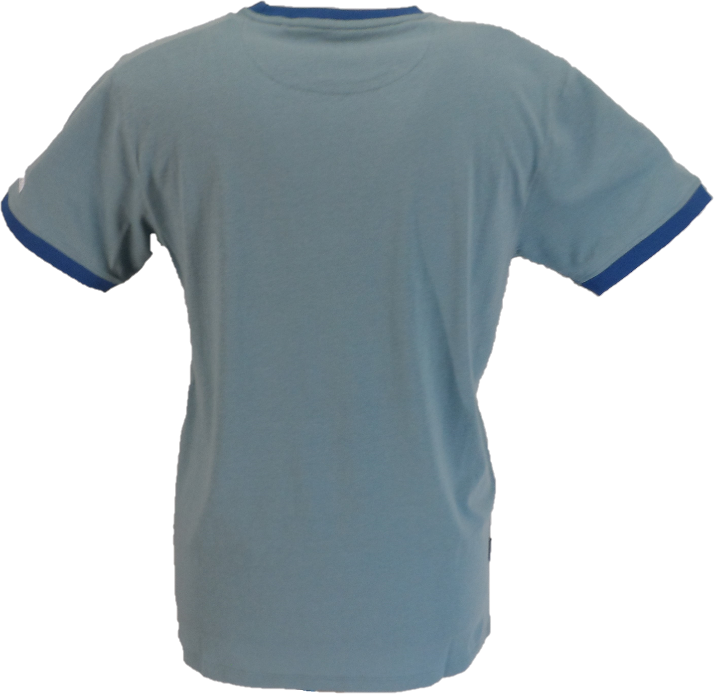 Lambretta Mens Smoke Blue Target Logo Ringer T-Shirt