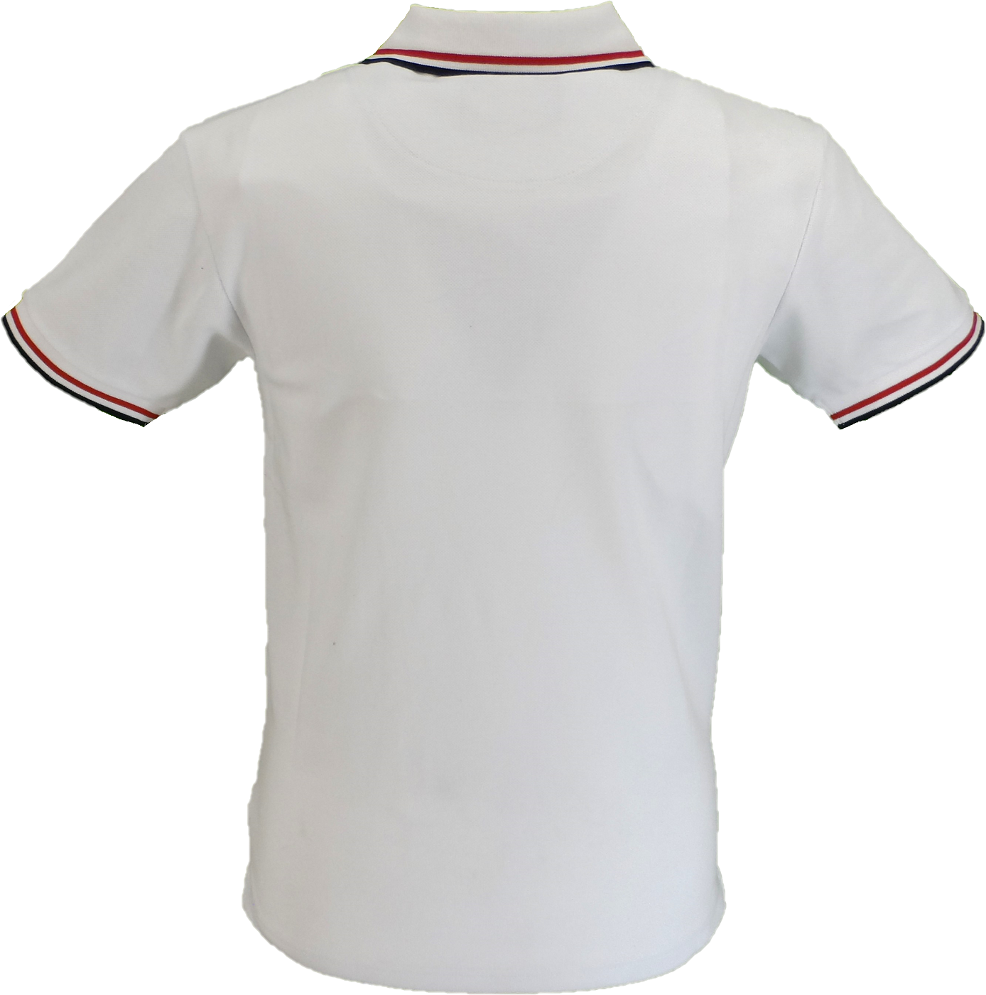 Trojan Mens White Twin Tipped Polo Shirt