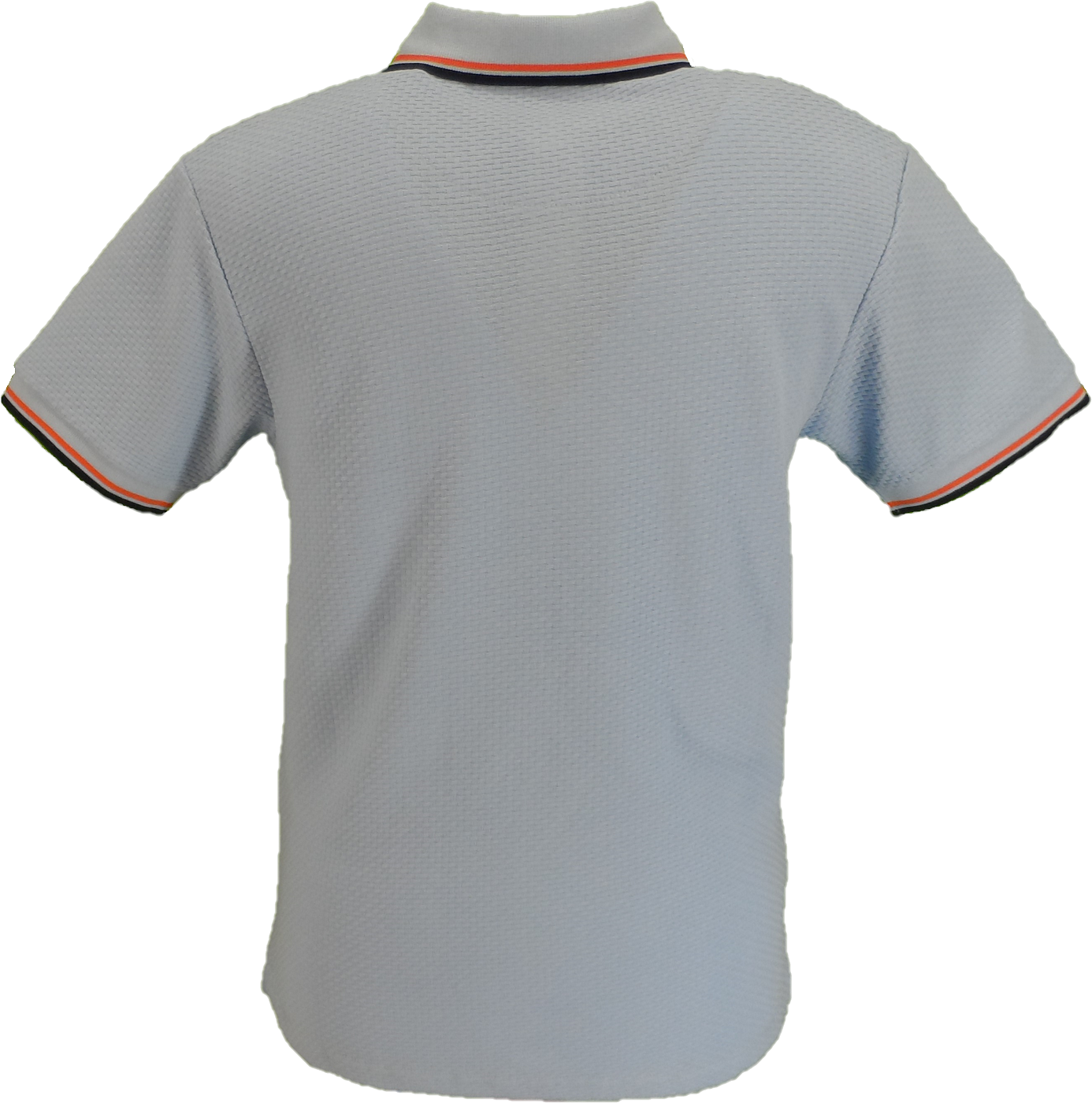 Trojan Mens Powder Blue Textured Twin Tipped Polo Shirt
