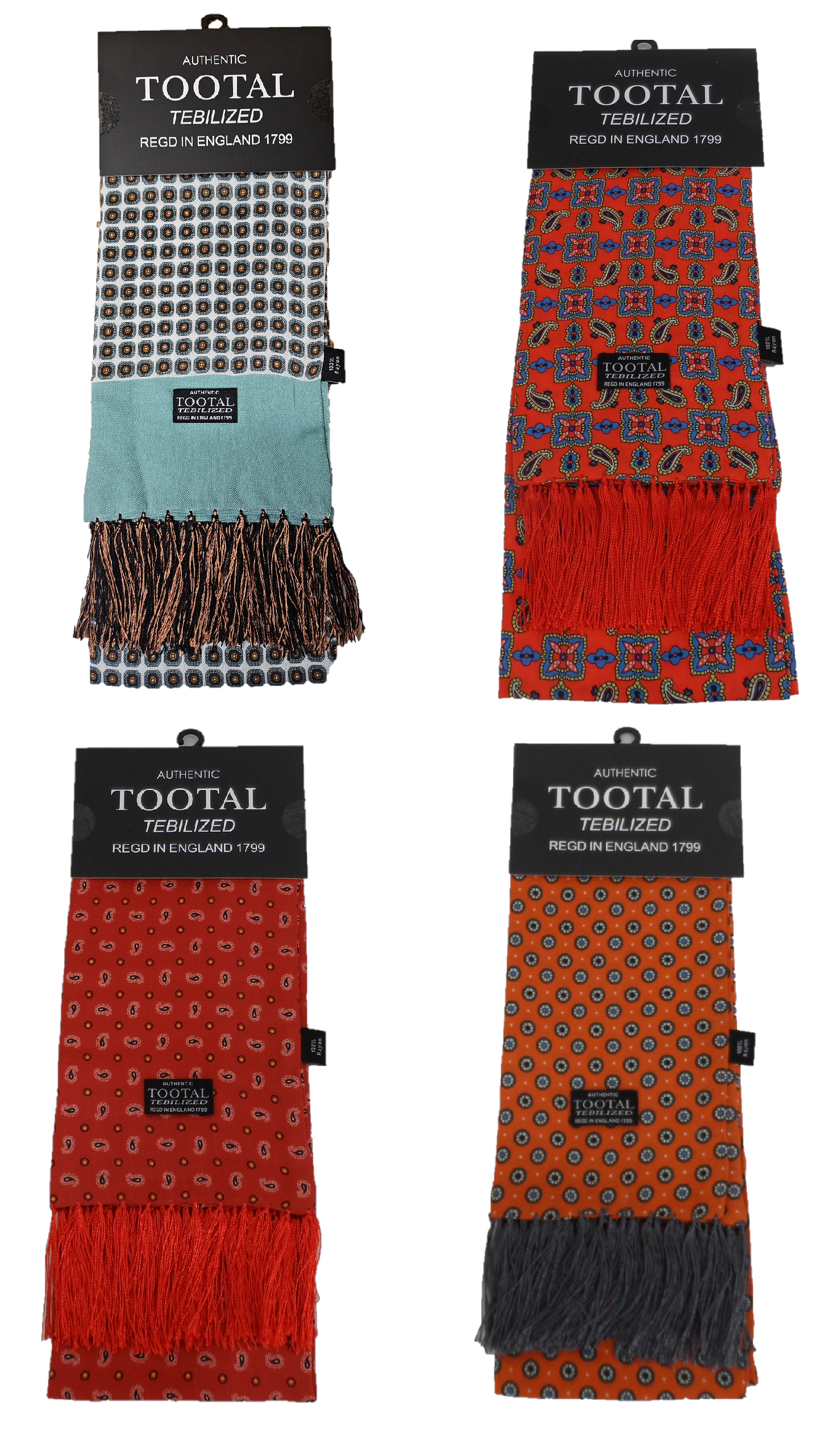 Tootal Mens Tebilized 100% Rayon Printed Scarf – Mazeys UK