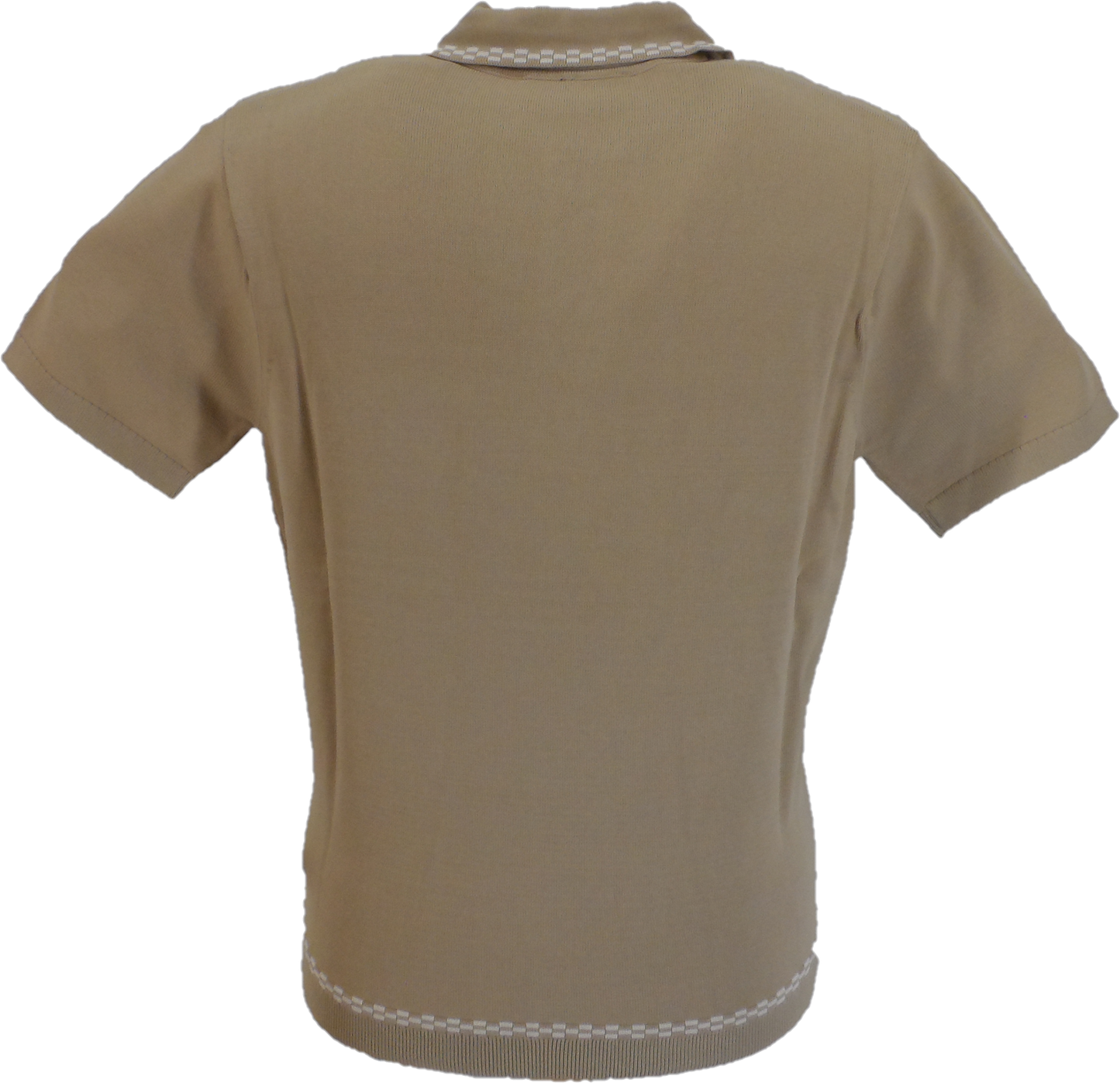 Gabicci Mens Sand Storm Archive Alexander Knitted Polo Shirt