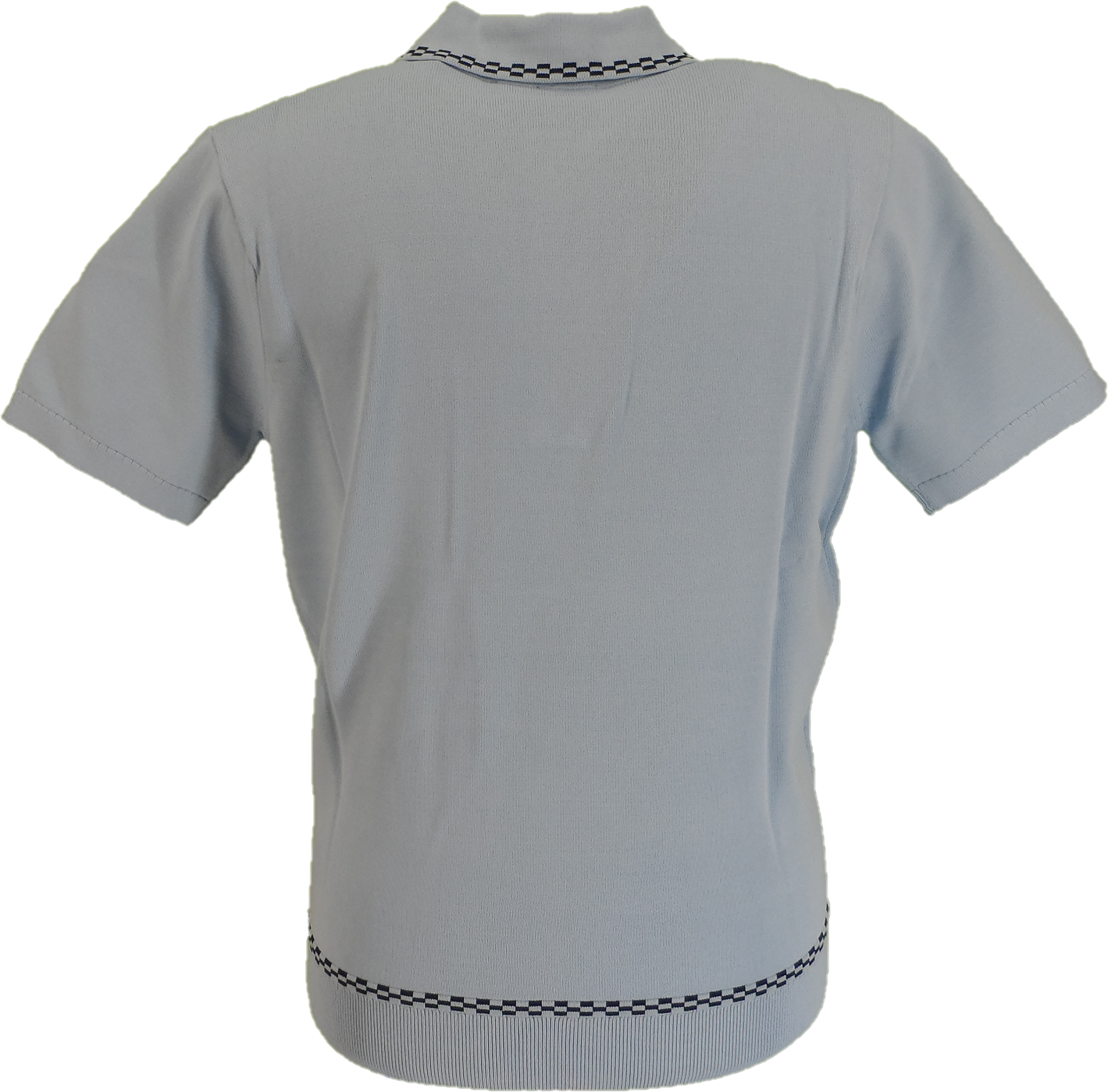Gabicci Mens Surf Blue Storm Archive Alexander Knitted Polo Shirt