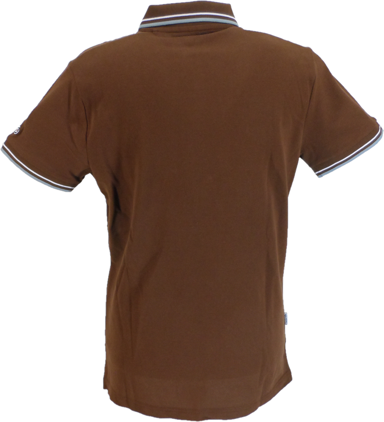 Lambretta Brown Retro Target Logo 100% Cotton Polo Shirts
