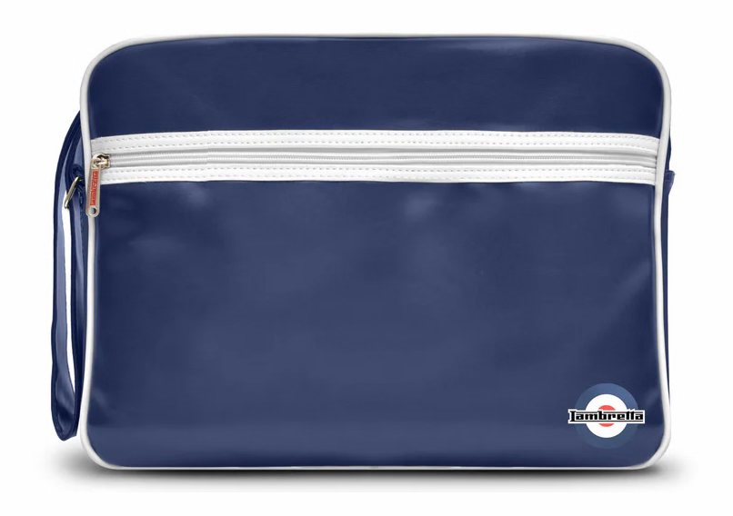 Lambretta Classic Retro Navy/White Messenger/Flight Bag
