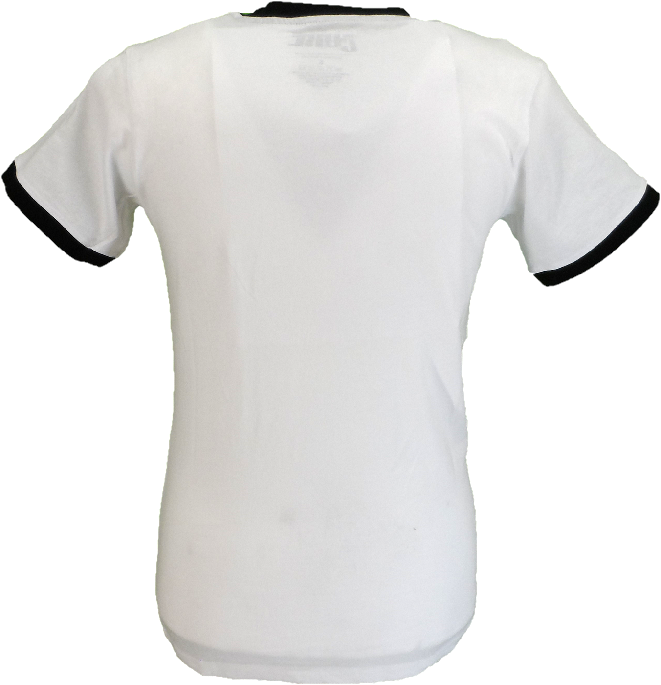 Mens Official The Cure White Retro Ringer T Shirt