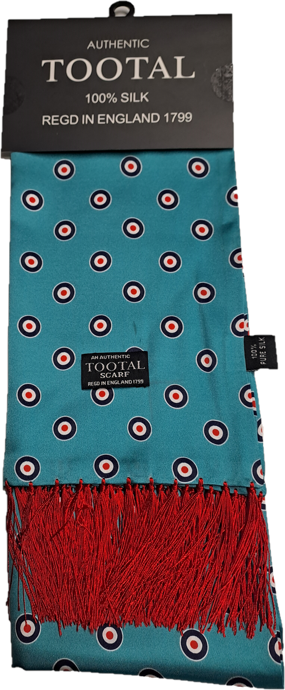Tootal Mens Target Retro 100% Silk Scarf