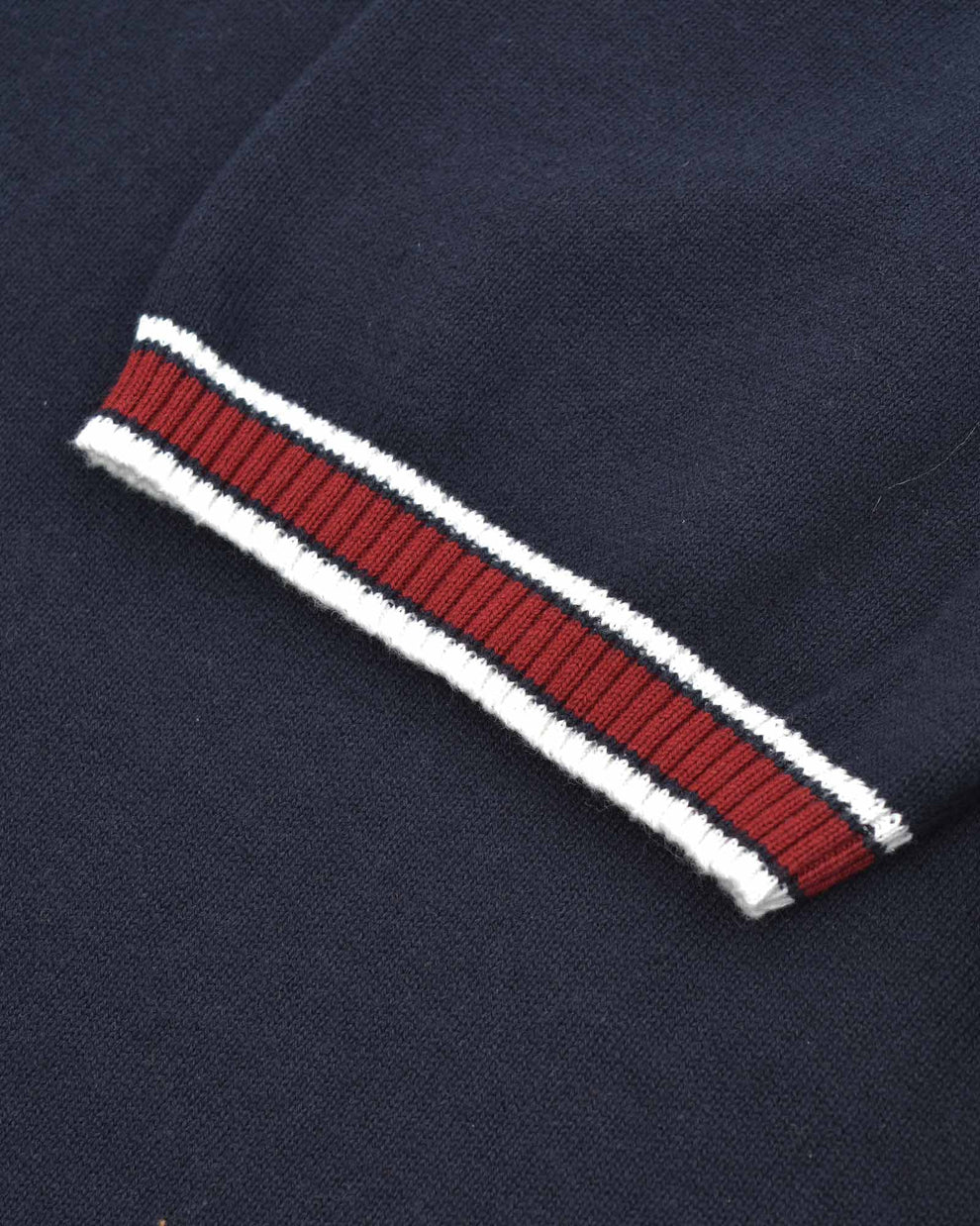 Lambretta Mens Navy Blue Valero Knitted Polo Shirt