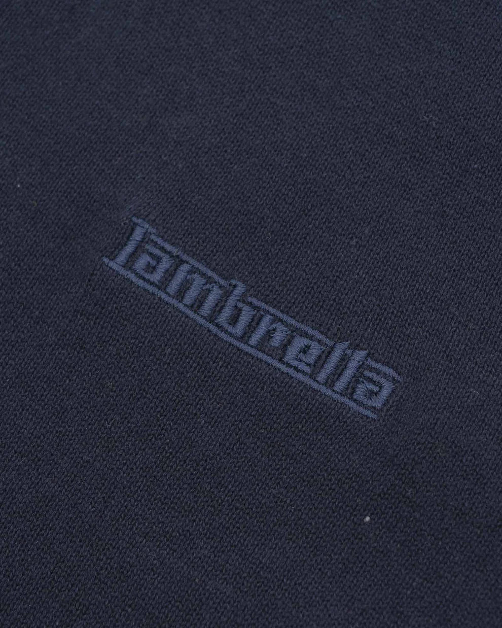 Lambretta Mens Navy Blue Valero Knitted Polo Shirt