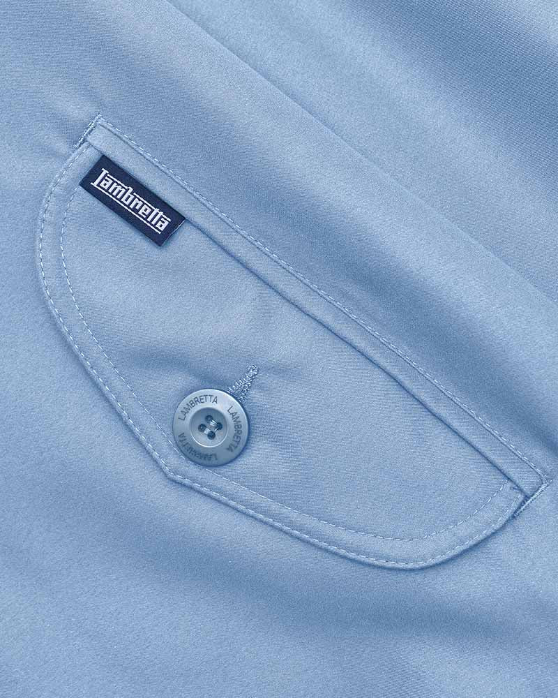 Lambretta Powder Blue Showerproof Harrington Jacket