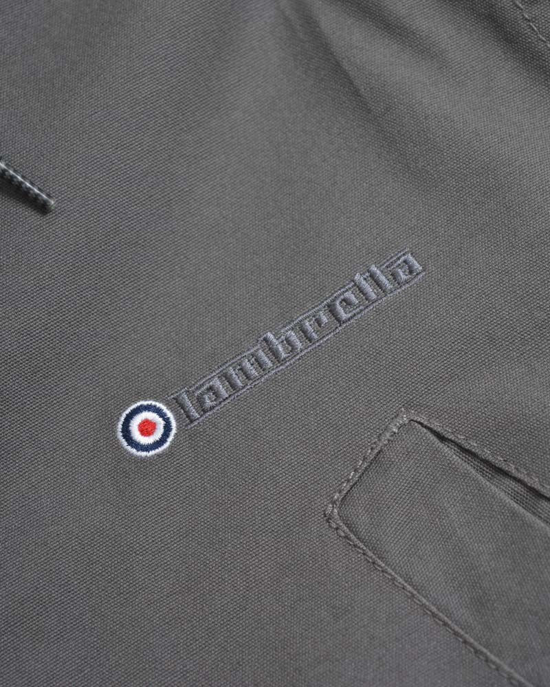 Lambretta Mens Grey Retro Fishtail Parka