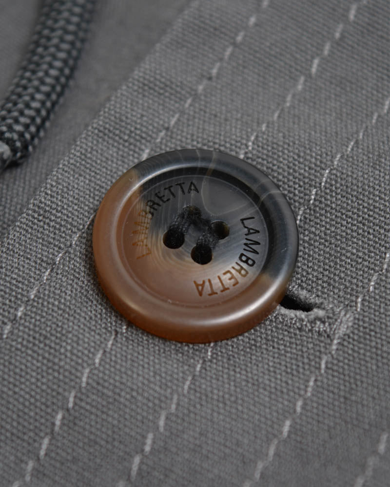 Lambretta Mens Grey Retro Fishtail Parka