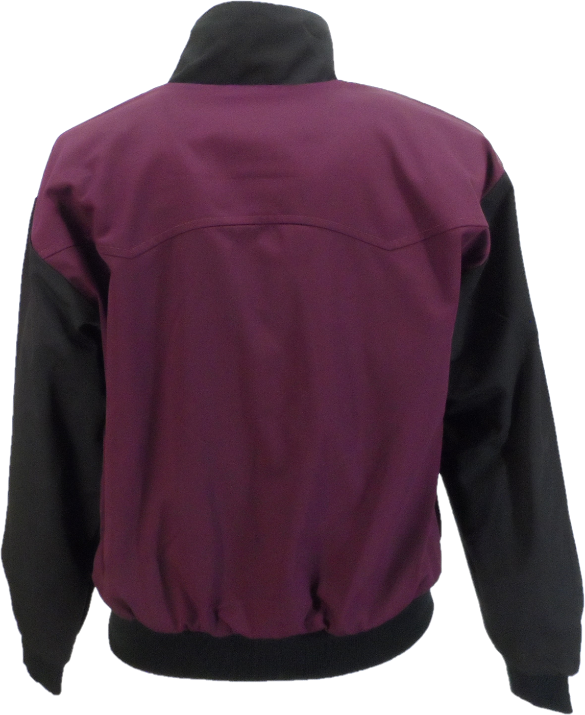 Relco Mens Burgundy & Black 60s 70s Retro Rockabilly Harrington Jackets