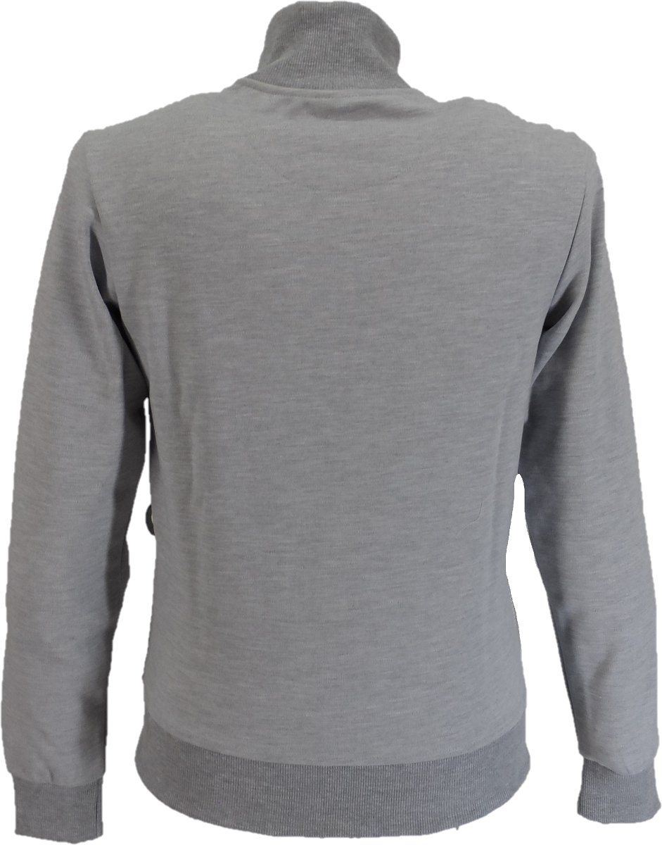 Trojan Mens Grey Oversize Check Retro Track Tops