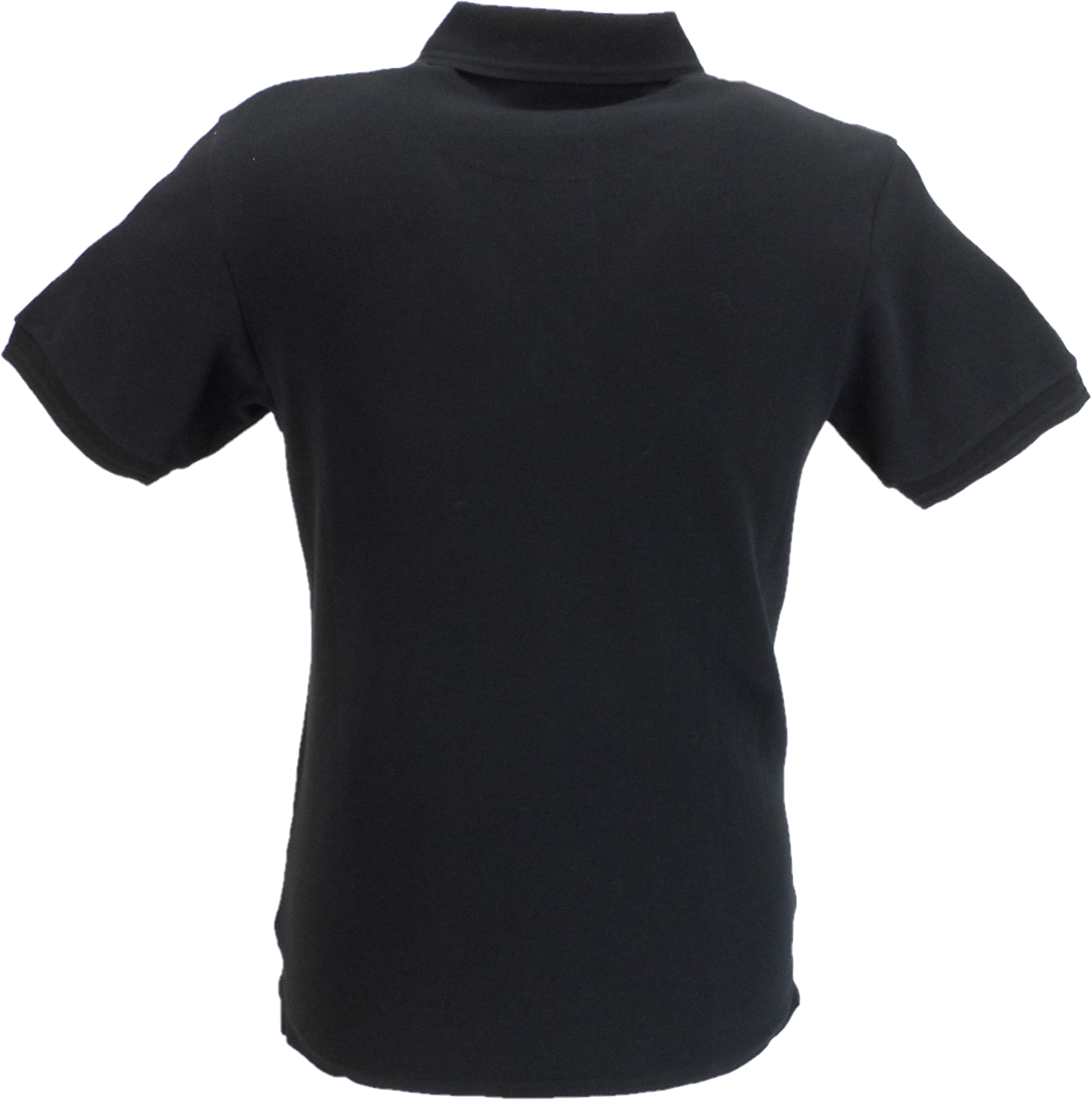Trojan Mens Black Racing Stripe Polo Shirt