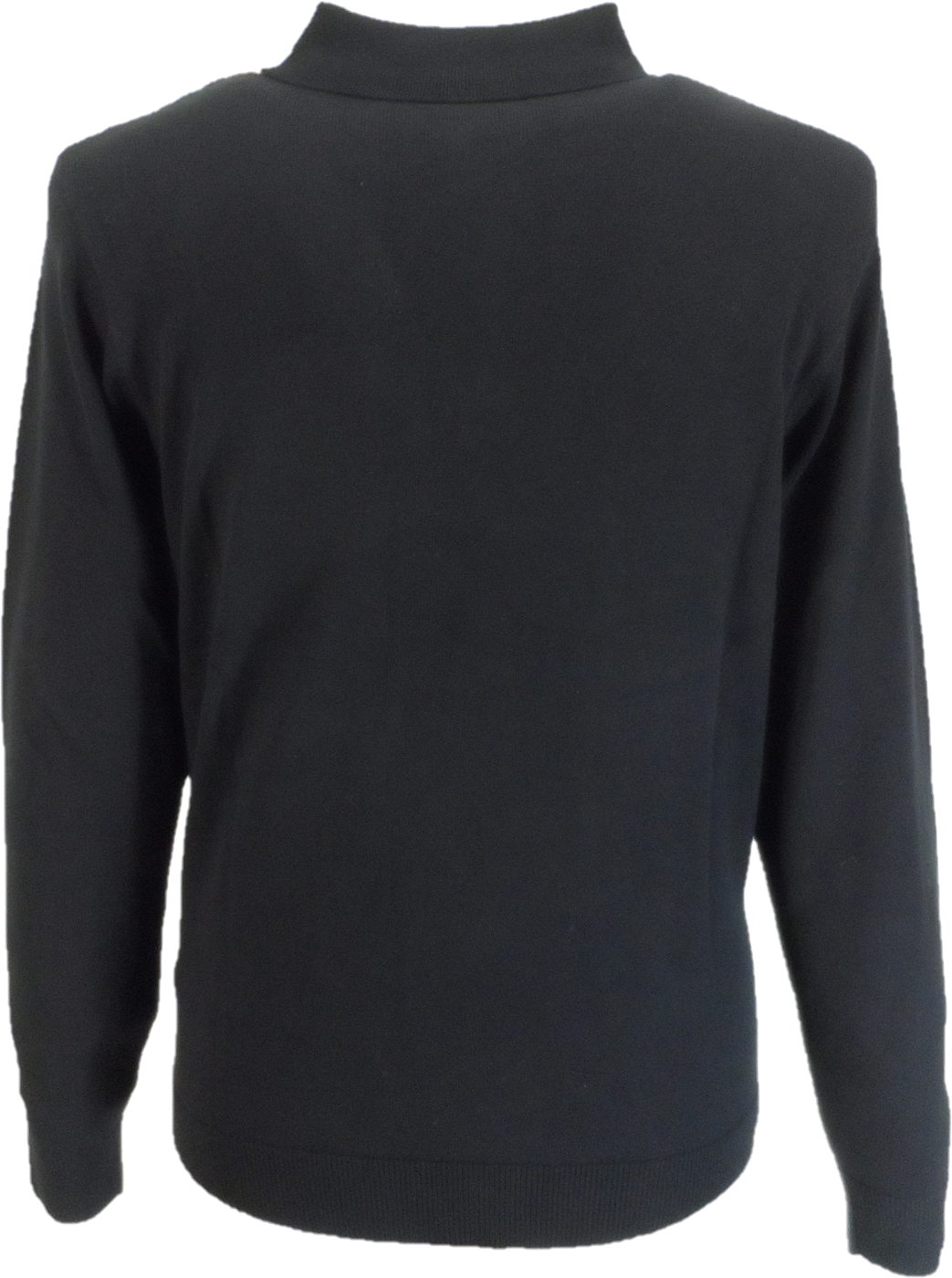 Gabicci Vintage Black Soda Stripe Knitted Polo