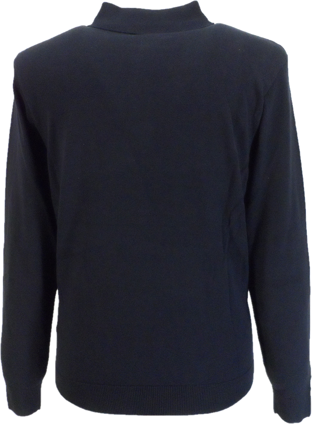 Gabicci Mens Navy Blue Searle Multi Stripe Knitted Polo