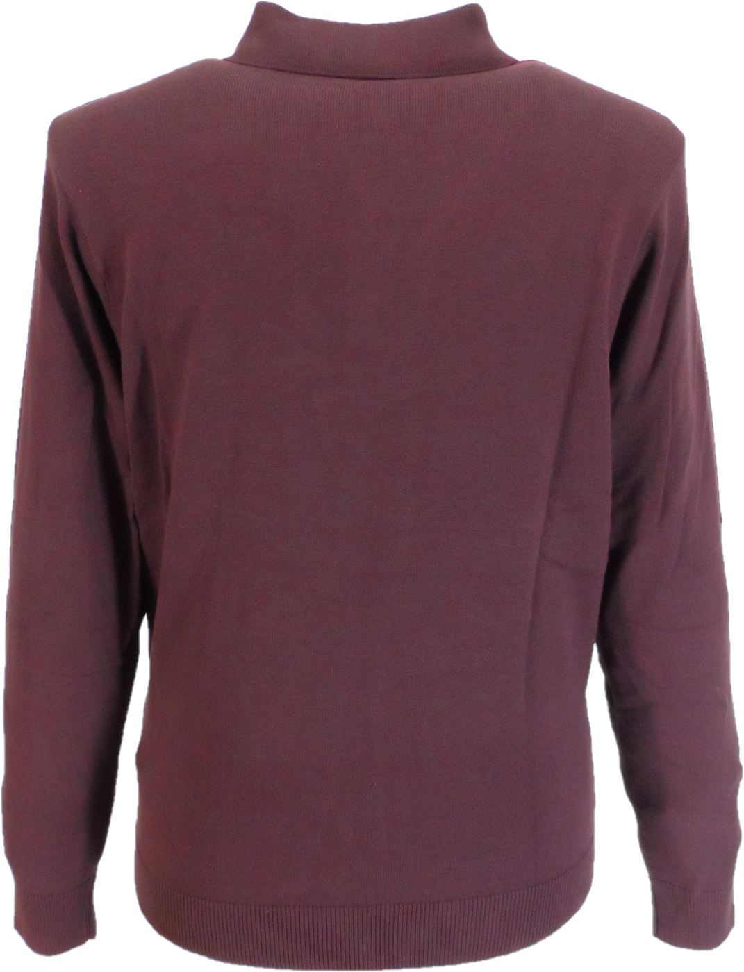 Gabicci Mens Berry Red Searle Multi Stripe Knitted Polo