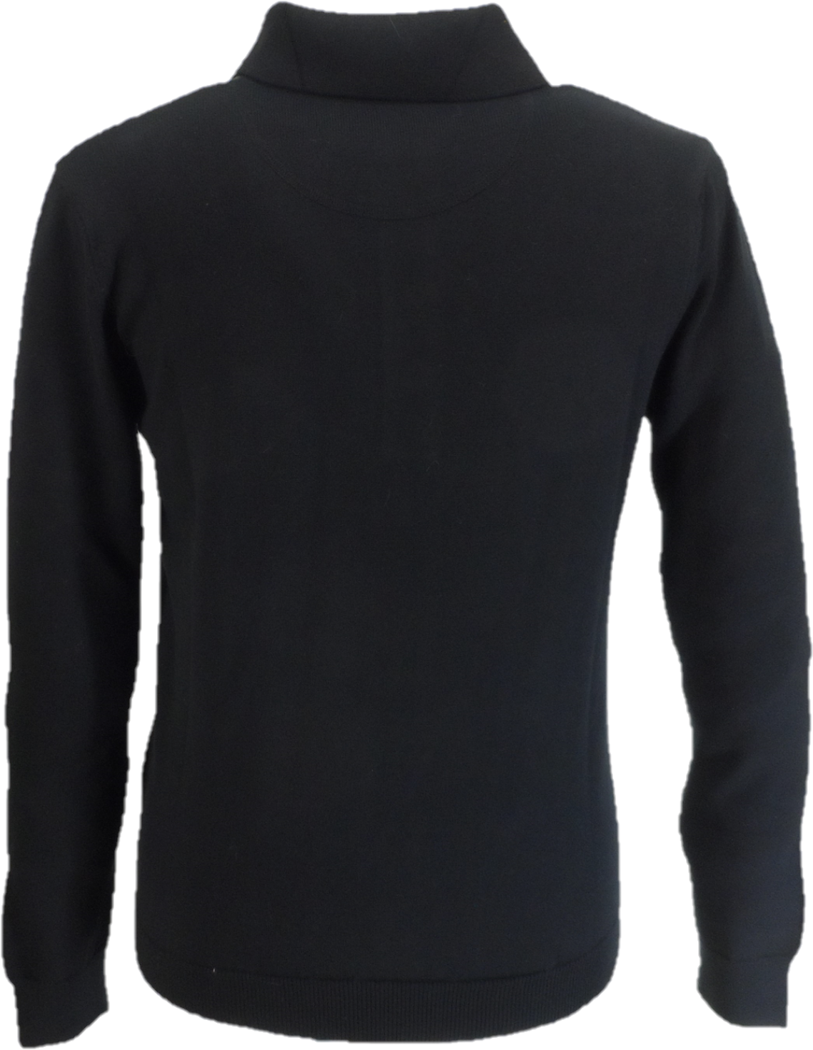 Trojan Mens Black Textured Stripe Polo Shirts