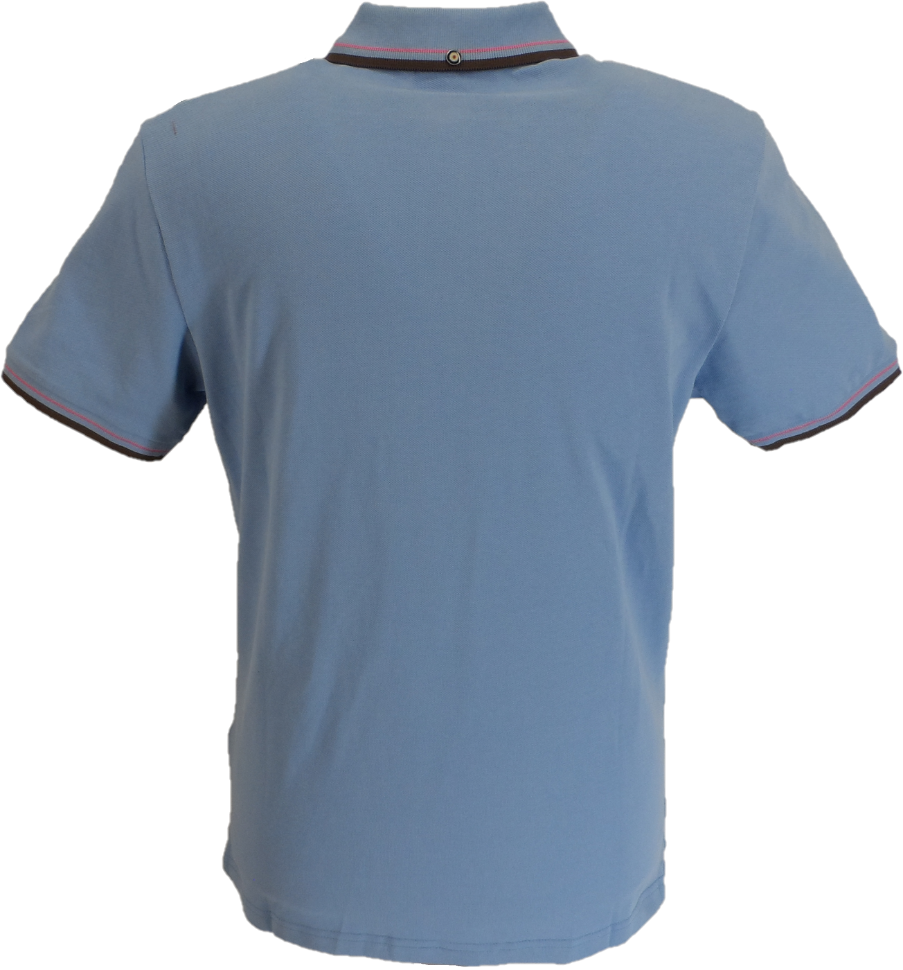 Ben Sherman Mens Pale Blue Signature 100% Cotton Polo Shirt