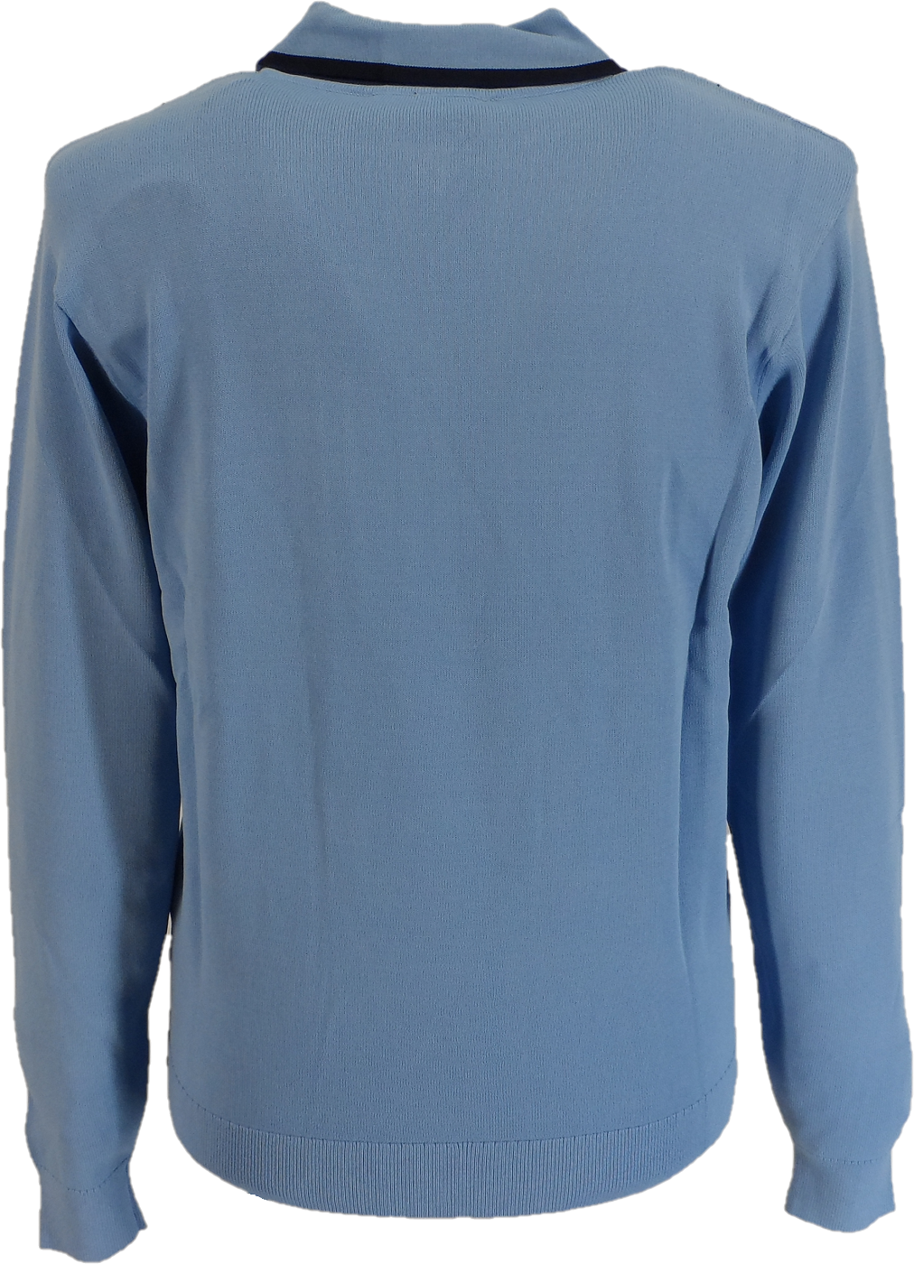 Gabicci Mens Iceburg Blue Archive Darron Knitted Polo Shirt