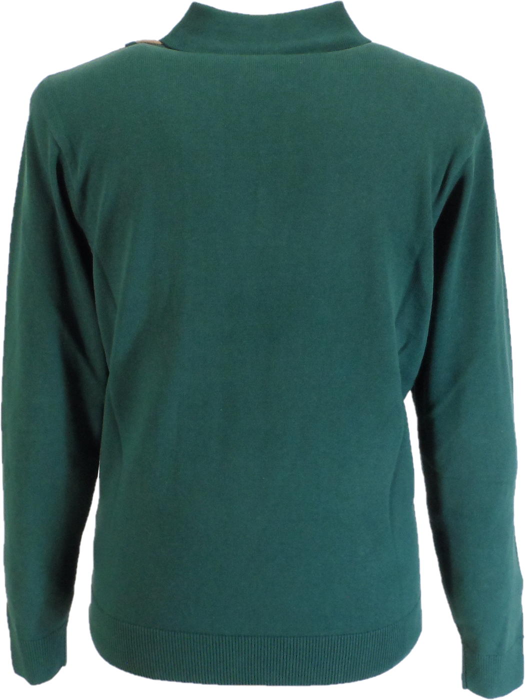 Gabicci Mens Ivy Green Searle Multi Stripe Knitted Polo